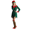 Elf Costume for Kids Toddler Sequins Christmas Outfit with Tinkle Bells for Girls