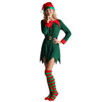 Elf Costume for Kids Toddler Sequins Christmas Outfit with Tinkle Bells for Girls