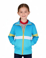 Max Mayfield Costume Blue Jacket and Plaid Sweatshirt Max Cosplay Outfits