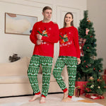 Family Christmas Pajamas Red Tops Pants Xmas Jammies for Kids Adults