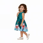 Girls Christmas Dress A Line Princess Party Dress Christmas Costume for Kids 3-8 Years
