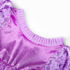 Girls Long Hair Princess Light Up Dress Fancy LED Ball Gown Dress for Party