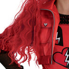 Girls Princess Red Costume Tops and Pants Suit Halloween Cosplay Outfit