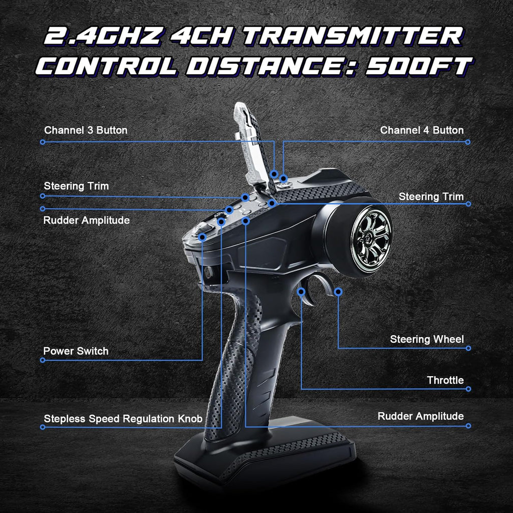 1/12 Brushless RC Cars 50mph Hobby Fast Off-road Drift Car 4WD Racing RC Truck Holiday Toys