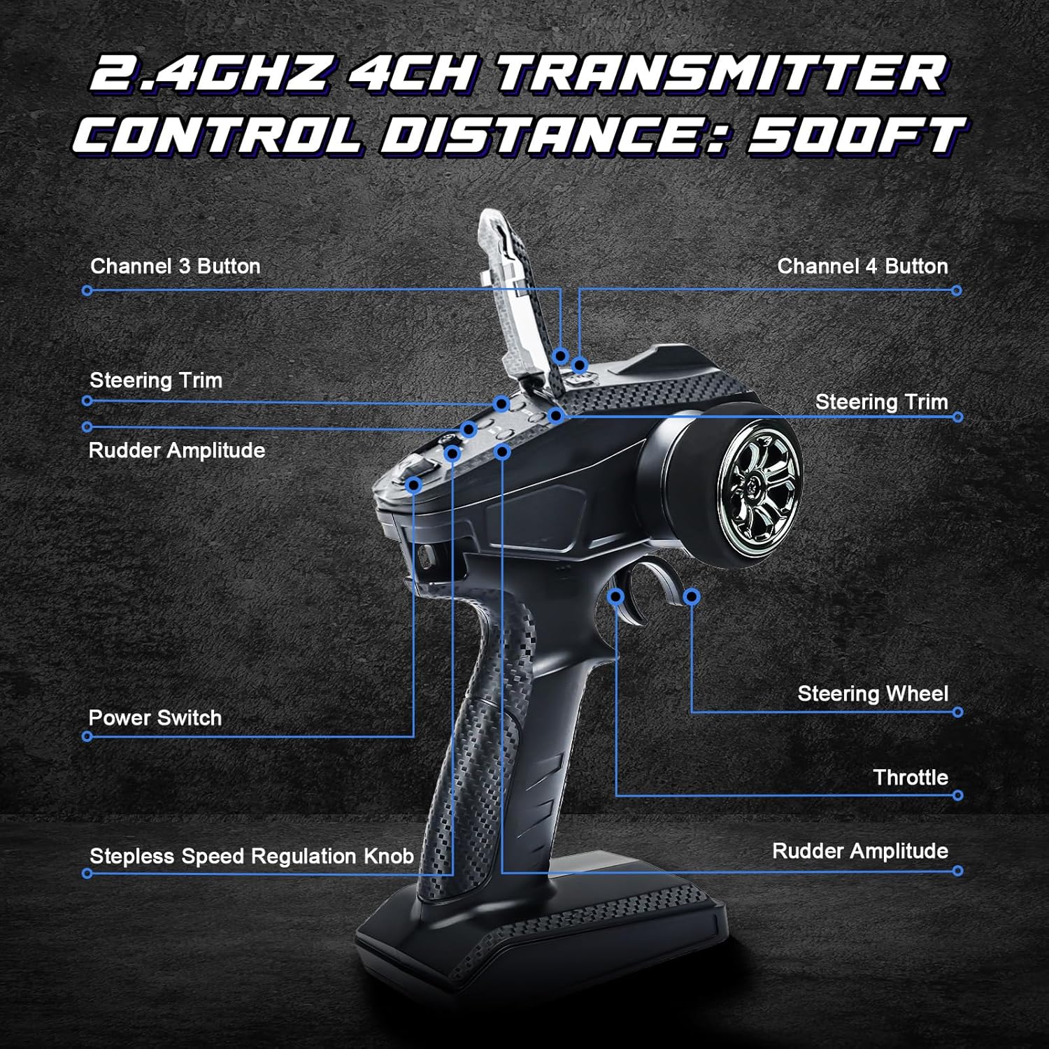 1/12 Brushless RC Cars 50mph Hobby Fast Off-road Drift Car 4WD Racing RC Truck Holiday Toys