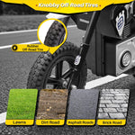 24V Kids Electric Dirt Bike Battery Powered Motorcycle 200W Ride On Car with Light Music