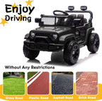 24V Kids Ride on Car 2 Seats Adjustable Speed Truck with Remote Control Light Music