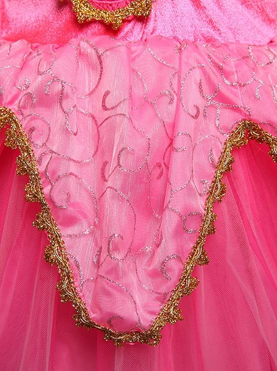 Aurora Costumes Princess Light Up Dress Kids Party Dress LED Birthday Dress