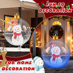 24inch Luminous Inflatable Ball Remote Control Christmas Tree Snowman Santa Ornaments with LED Light