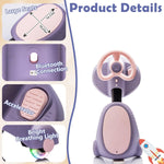 6V Electric Wiggle Car Scalable Ride on Car with Flashing PU Wheels Bluetooth Electric Car