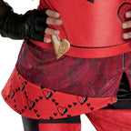 Girls Princess Red Costume Tops and Pants Suit Halloween Cosplay Outfit