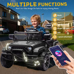 24V Kids Ride on Car 2 Seats Adjustable Speed Truck with Remote Control Light Music