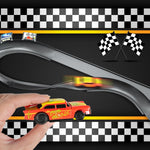 Kids Crash Racing Track Set with 4 Rechargeable Crash Car DIY Race Car Holiday Gifts