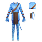 Jake Sully Cosplay Outfit Blue/Brown Full Zentai Bodysuit Na'vi Costume