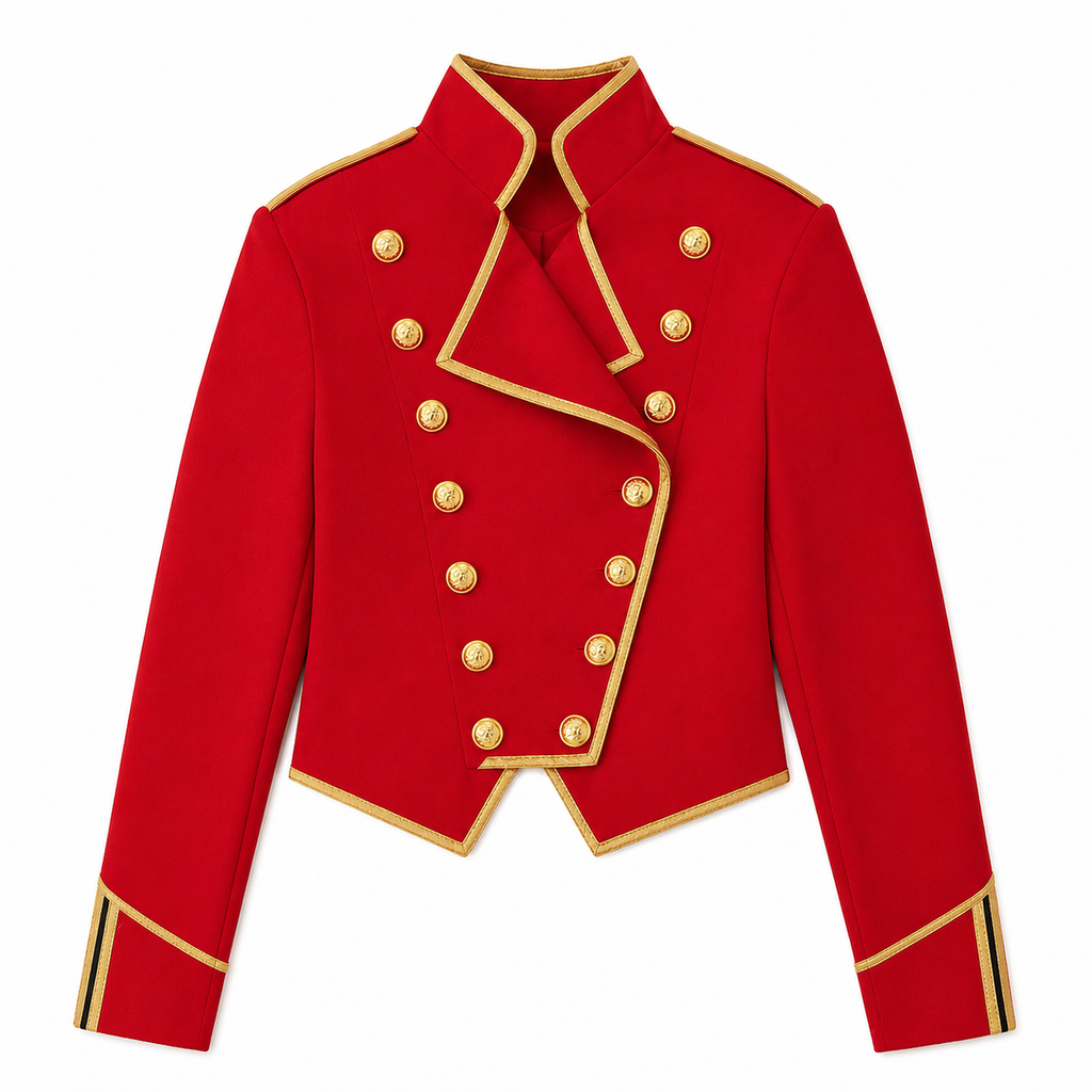 Kids Pop King Costume Red Jacket Pants and Glasses for Cosplay Events Halloween Party