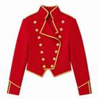 Kids Pop King Costume Red Jacket Pants and Glasses for Cosplay Events Halloween Party