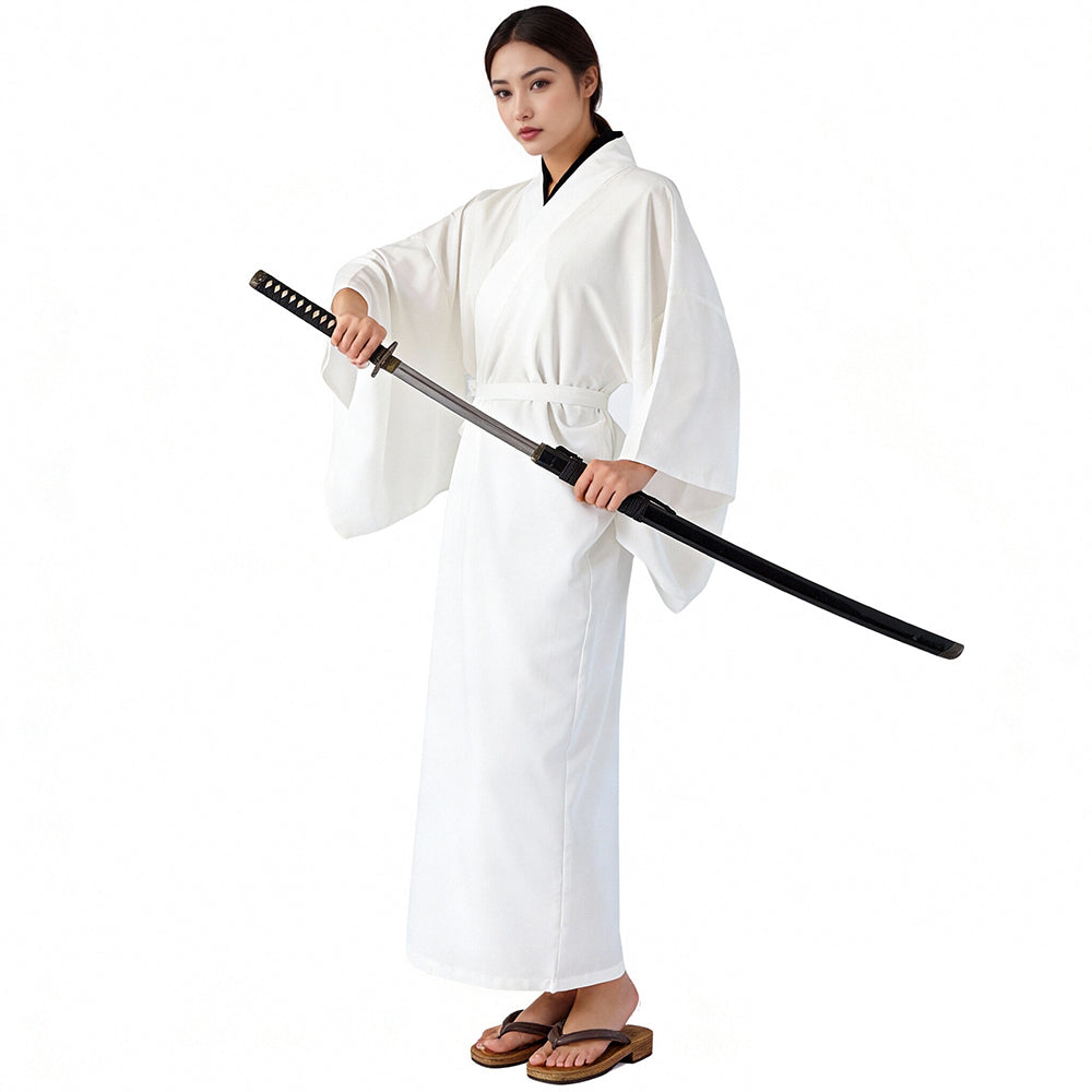 Adult Ishii Cosplay Costume The Killer White Kimono Snow Garden Duel Outfit