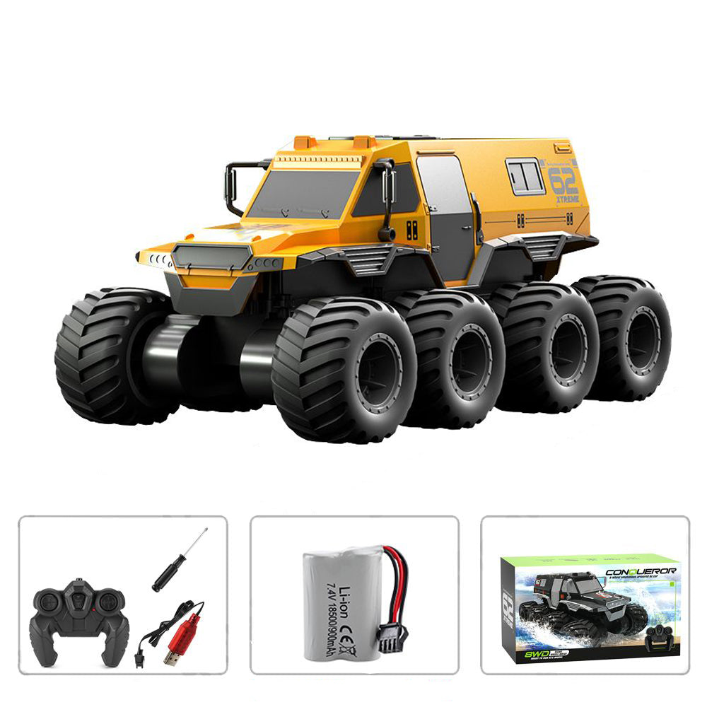 1/12Amphibious RC Car 8WD Off-Road Waterproof RC Truck Boys All Terrain Remote Control Car RC Toys