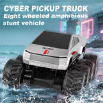 8WD Amphibious RC Car 2.4G Waterproof Off-Road Vehicle Electric Pickup Summer Toy