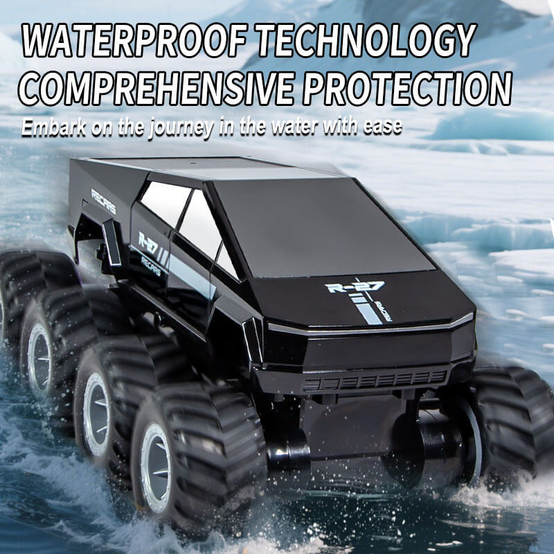 8WD Amphibious RC Car 2.4G Waterproof Off-Road Vehicle Electric Pickup Summer Toy