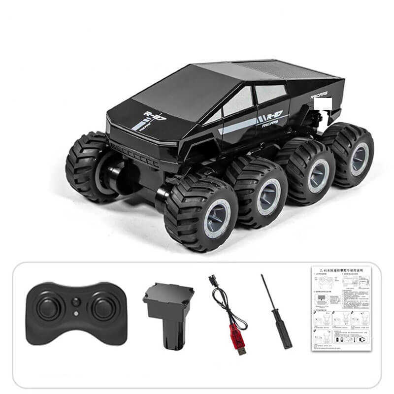 8WD Amphibious RC Car 2.4G Waterproof Off-Road Vehicle Electric Pickup Summer Toy