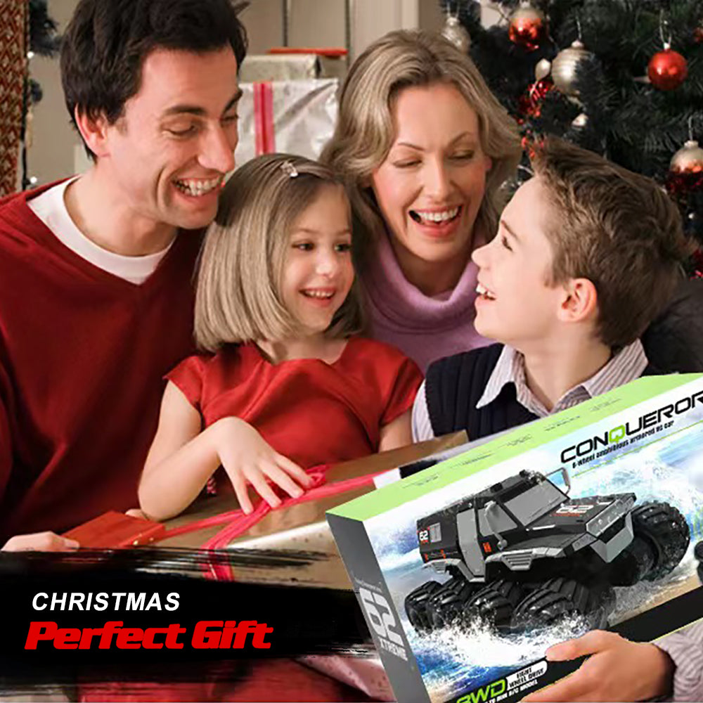 1/12Amphibious RC Car 8WD Off-Road Waterproof RC Truck Boys All Terrain Remote Control Car RC Toys