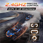 8WD Remote Control Car 2.4G Drift Stunt RC Car Double-Sided Climbing Car With Spray & Light