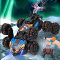 8WD Remote Control Car 2.4G Drift Stunt RC Car Double-Sided Climbing Car With Spray & Light