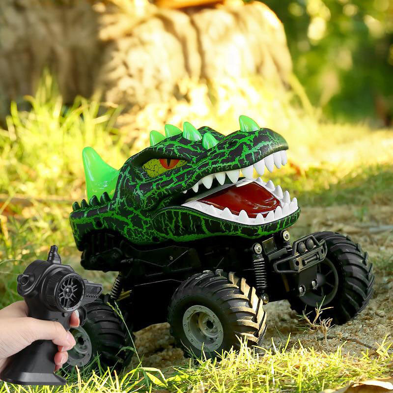 2.4GHz Dinosaur RC Car Off-Road Monster Car Movable Mouth RC Truck with Colorful Light