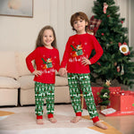 Family Christmas Pajamas Red Tops Pants Xmas Jammies for Kids Adults