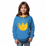 Kids Unisex Dog Hoodie Boys Girls Blue Hooded Sweatshirt for Daily Wear