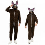 Horror Deer Hooded Sweatshirt and Pants Set Game Player Monster Tracksuit with Plus Size