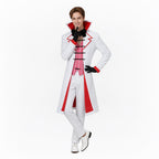 Adult Lucifer Cosplay Costume Mens Fancy Lucifer Morningstar Outfit with Gloves White Hat for Dress Up Party