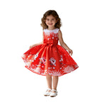 Girls Christmas Dress A Line Princess Party Dress Christmas Costume for Kids 3-8 Years