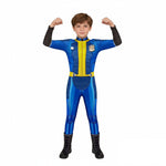 Vault Dweller Costume Games Player 76 Outfit Blue Underarmor Jumpsuit for Cosplay
