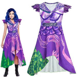 Adult Mal Dress Dragon Queen Cosplay Costume Women Halloween Party Outfit