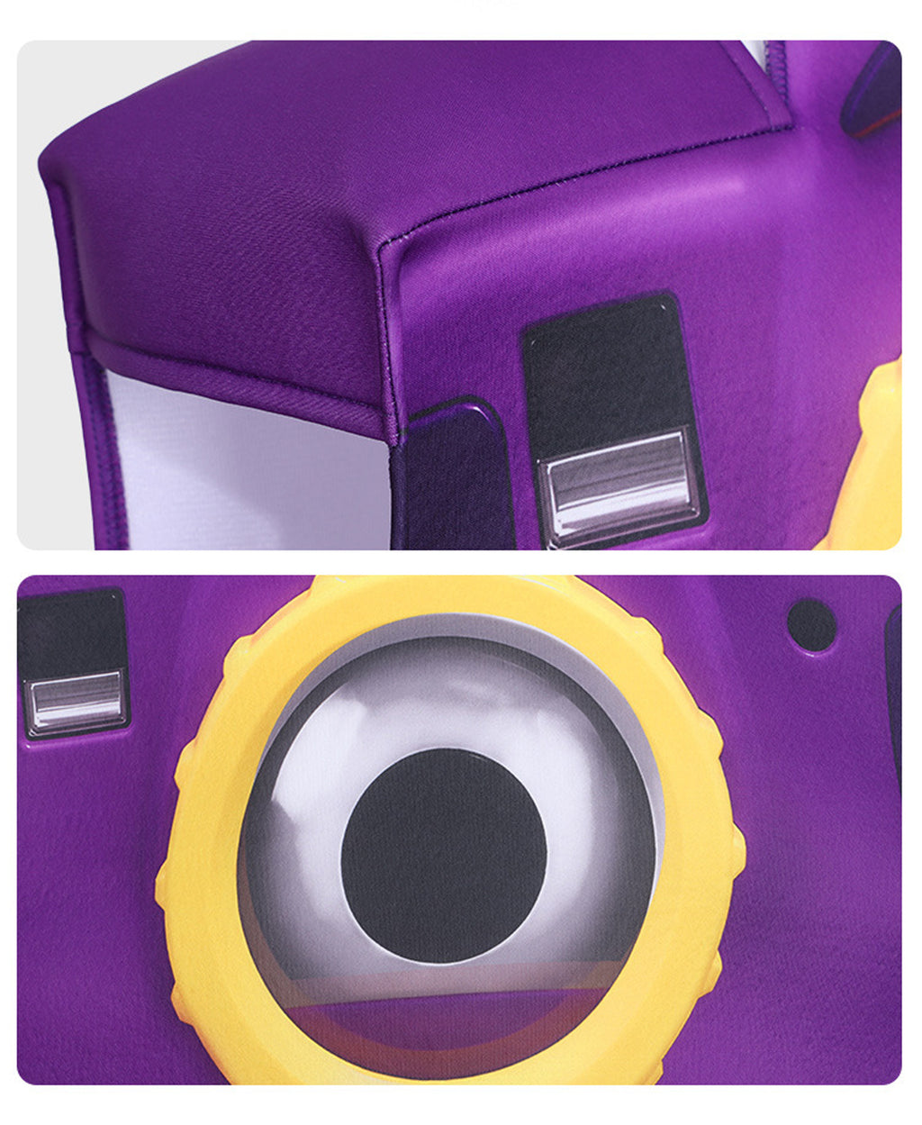 Kids Green Frog Tablet Costume Purple Camera Tunic Funny Movie Inspired Hi-Tech Toy Outfit for Group Halloween Dress Up