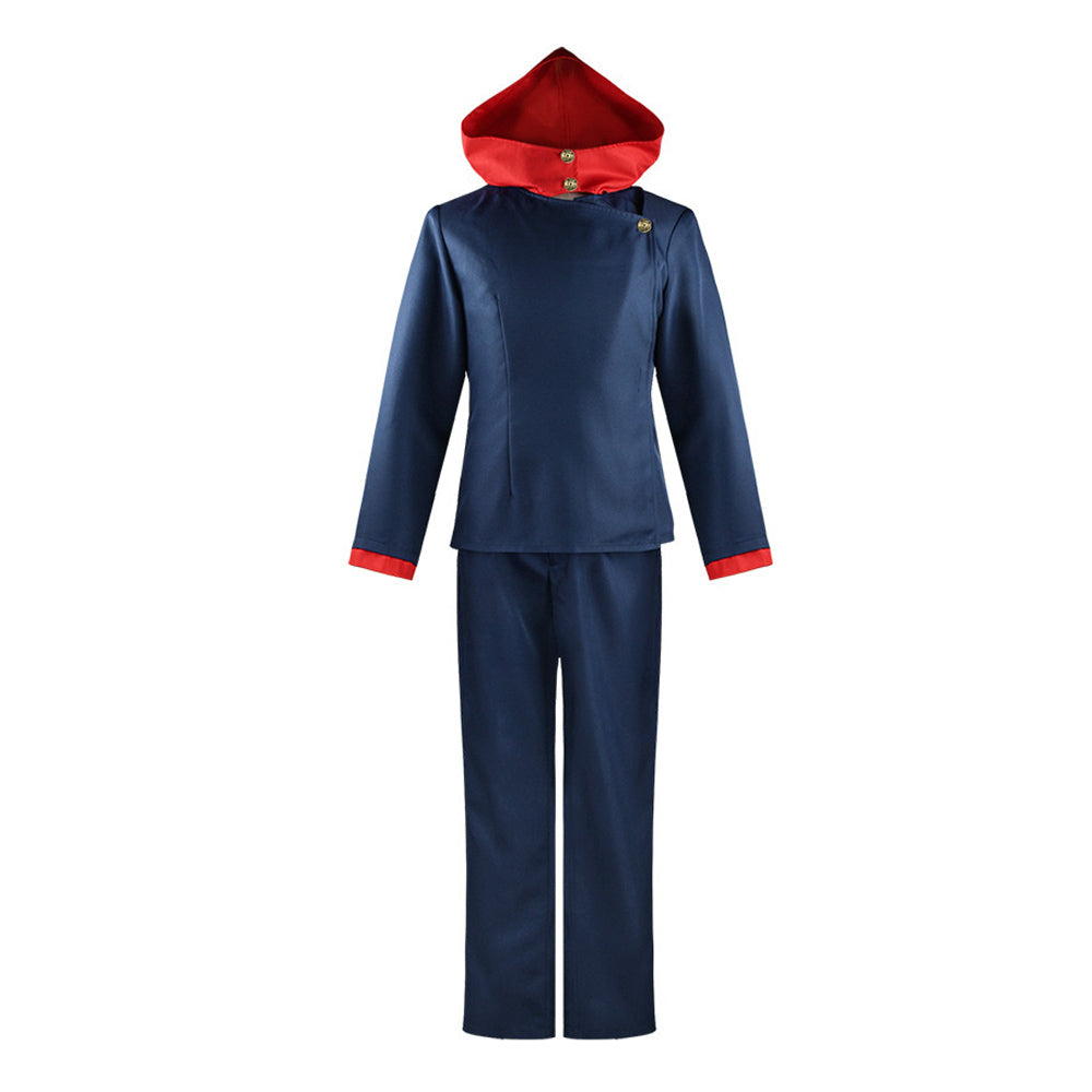 Adult Yuji Costume Black Cosplay Uniform Jacket and Pants Full Set