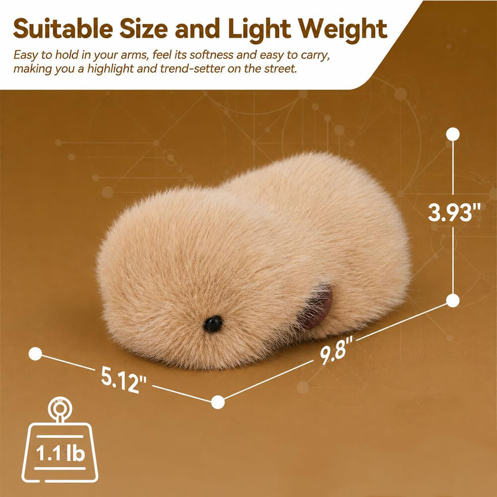 AI Plush Toy Interactive Smart Companion Pet with Touch Sensing, Emotional Response and Calming Schumann Wave Sleep Aid