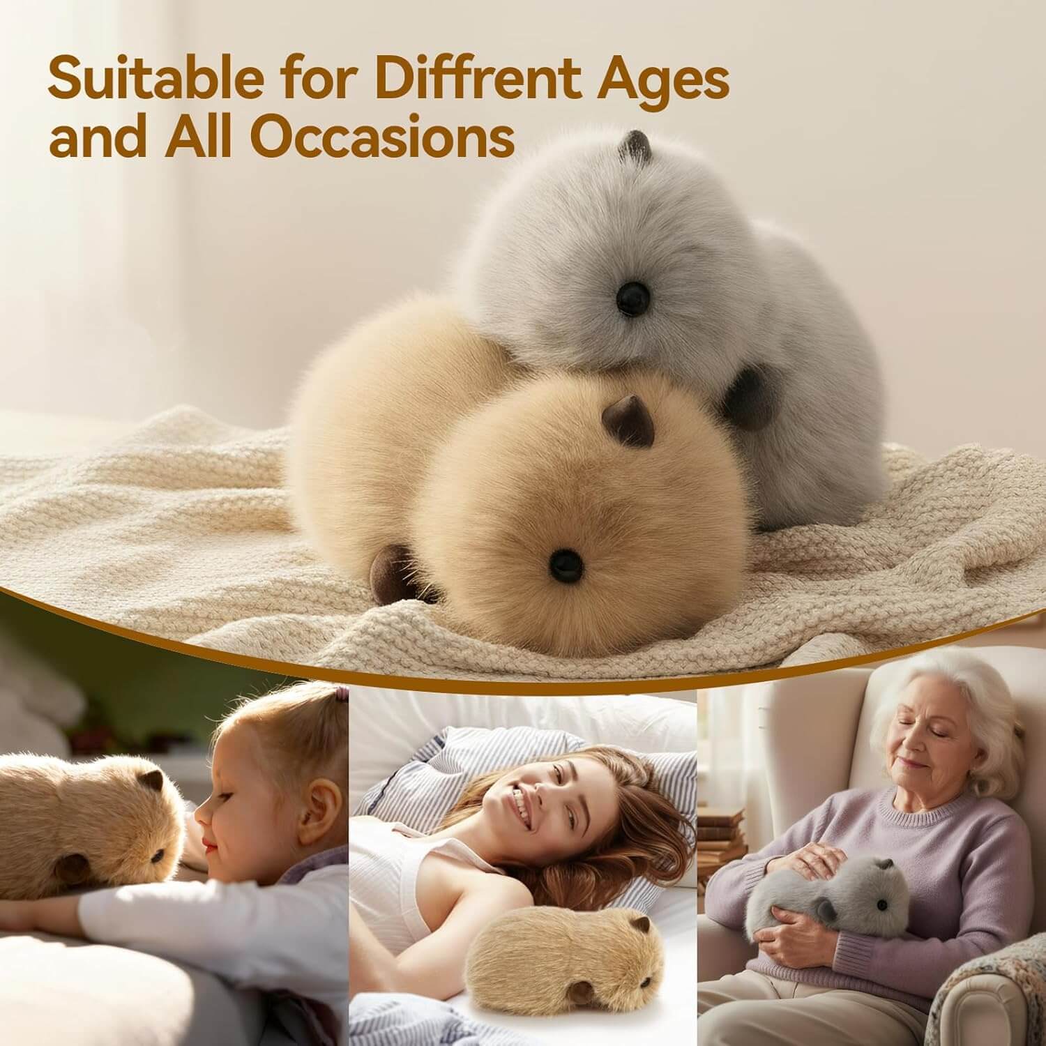 AI Plush Toy Interactive Smart Companion Pet with Touch Sensing, Emotional Response and Calming Schumann Wave Sleep Aid