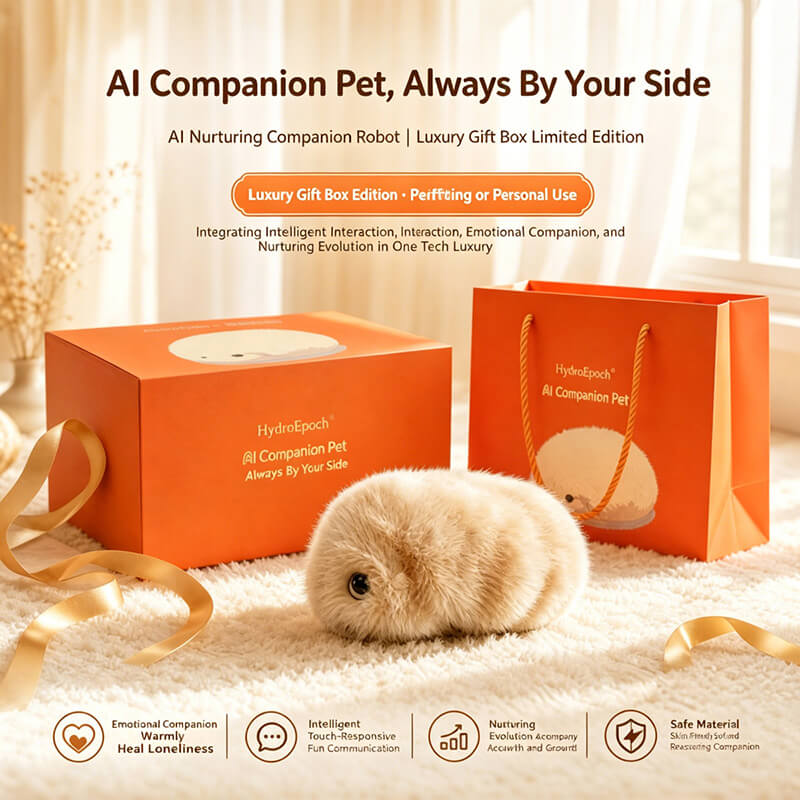 AI Plush Toy Interactive Smart Companion Pet with Touch Sensing, Emotional Response and Calming Schumann Wave Sleep Aid