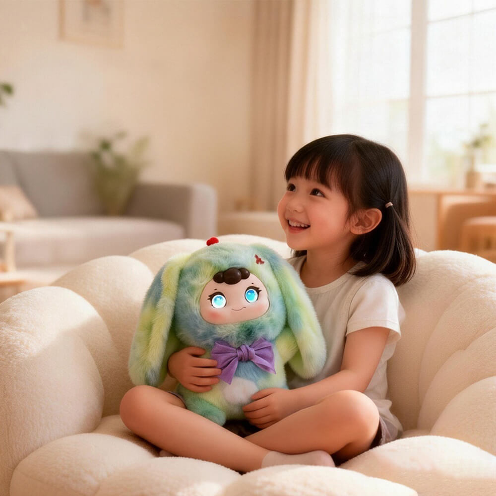 12'' AI Plush Toy Soft Interactive Companion Toy with Emotional Expression and Chat for Kids and Adults