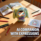 12'' AI Plush Toy Soft Interactive Companion Toy with Emotional Expression and Chat for Kids and Adults