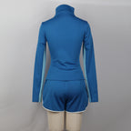 Addison Zombies Costume Blue Cut-out Top and Shorts Addison Cheerleader Cosplay Costumes