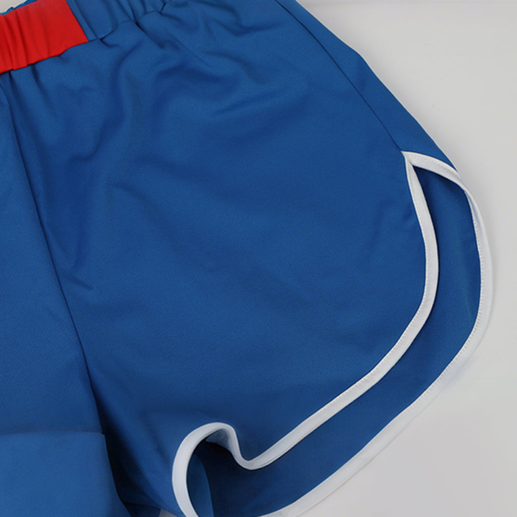 Addison Zombies Costume Blue Cut-out Top and Shorts Addison Cheerleader Cosplay Costumes