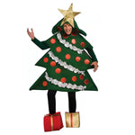 Adult Christmas Tree Costume With Present Shoes Covers Men and Women Funny Christmas Party Outfit