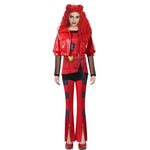 Girls Princess Red Costume The Rise Of RED Tops Vest and Pants Suit Halloween Cosplay Outfit