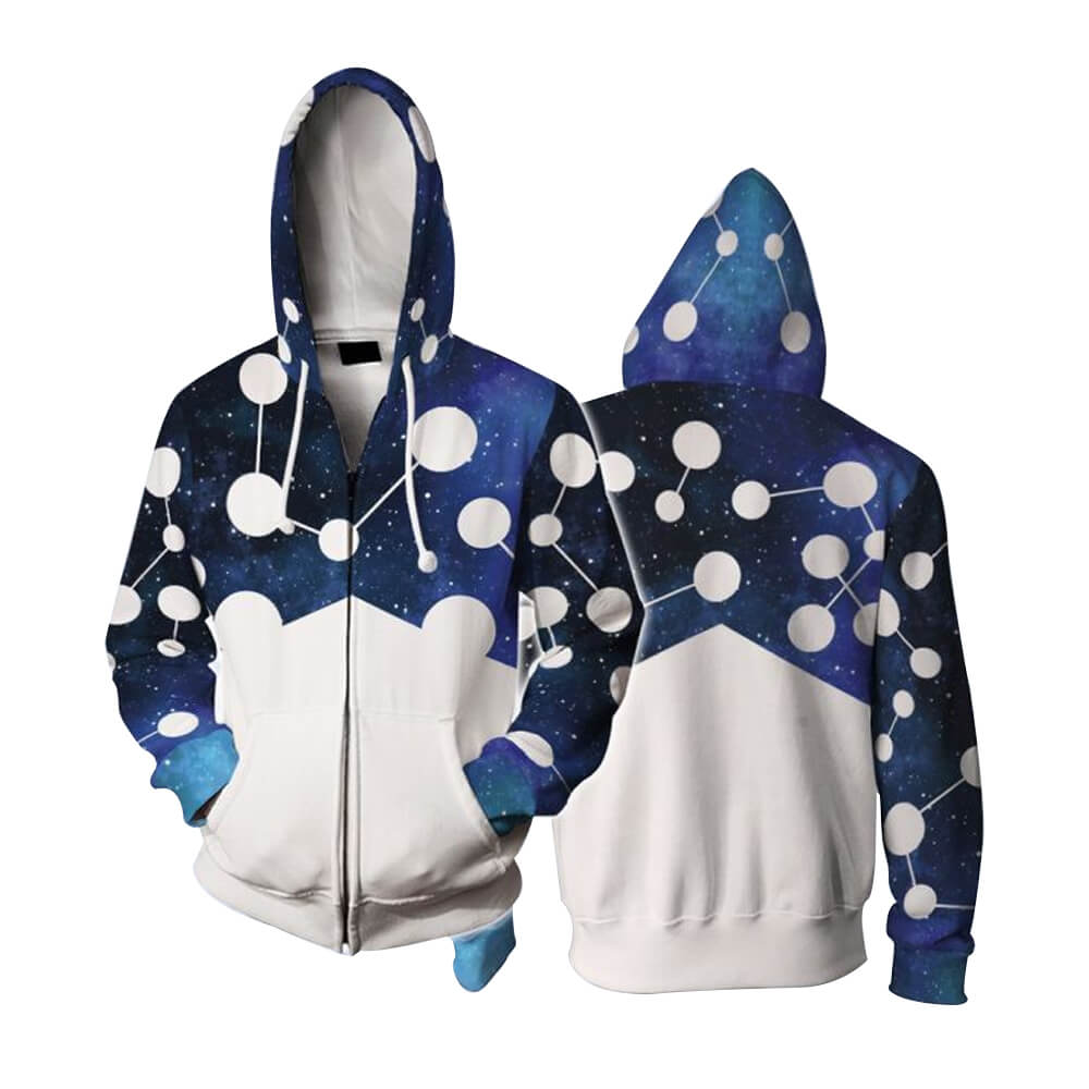 Adult Spot Hoodie Across the Spider-Verse Jonathan Ohnn Zip-up Jacket and T-shirt