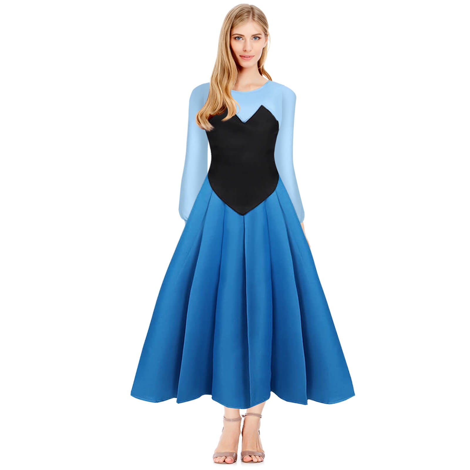 Ariel Blue Dress Princess Ariel Costume 3pcs Mother and Me Mermaid Cos Sun Baby Ariel Blue Dress Princess Ariel Costume 3pcs Mother and Me Mermaid Cos Sun Baby