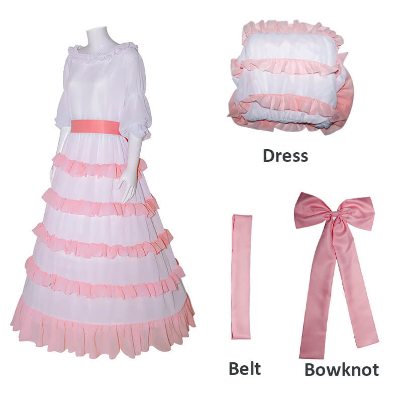 Adult Mermaid Ariel Dress 2023 Movie Sea Princess Cosplay Costume Pink Layered Party Carnival Dress